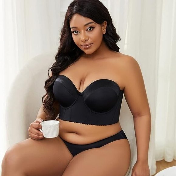 SEA BBOT Women Longline Strapless Bra Full Coverage. Trap Not Included 36C - Picture 3 of 6